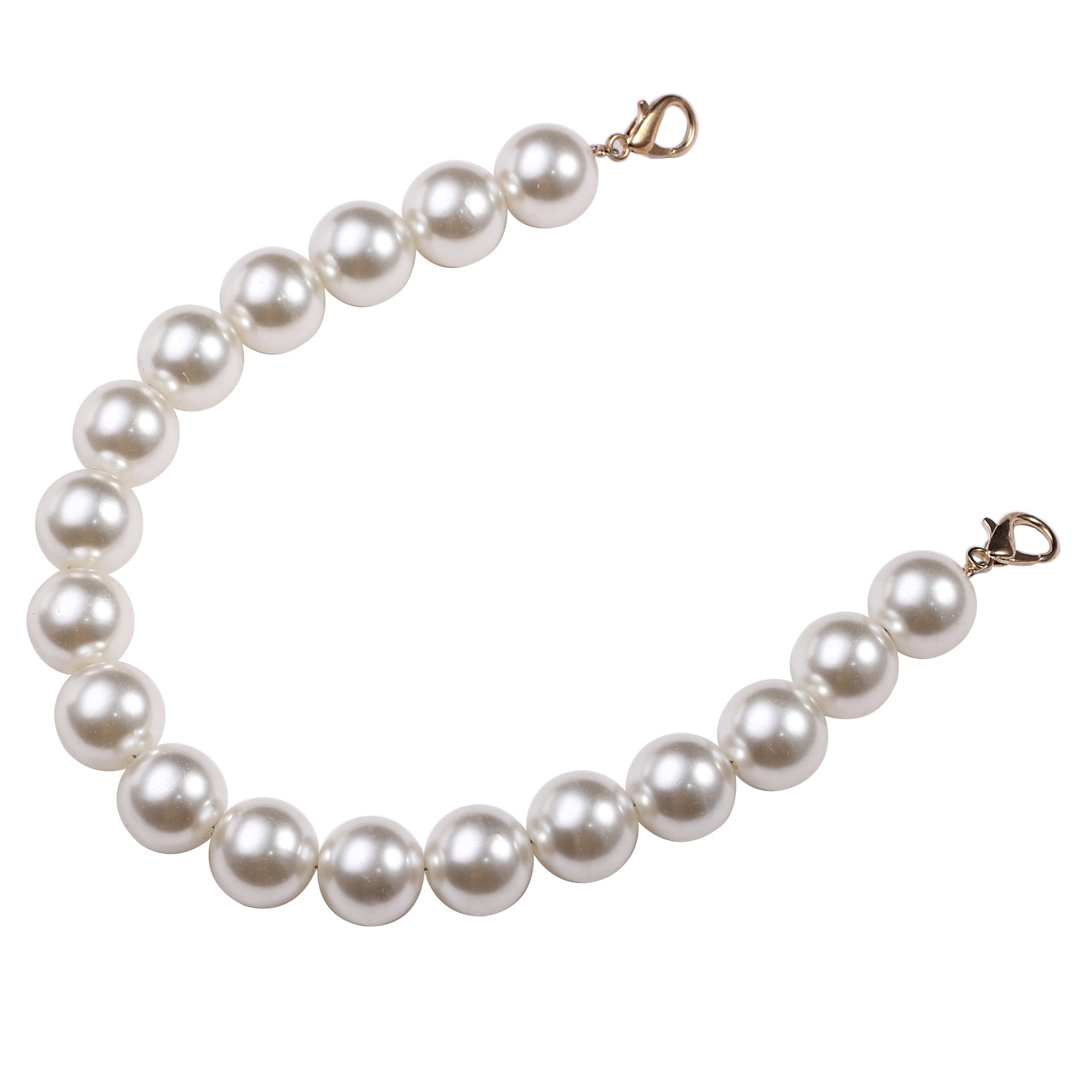 Corde de perles transparentes