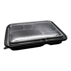 Nhựa 5 khoang thức ăn nhanh <span class=keywords><strong>Bento</strong></span> <span class=keywords><strong>Box</strong></span> Nhật Bản phong cách dùng một lần Takeaway <span class=keywords><strong>Bento</strong></span> <span class=keywords><strong>Box</strong></span> cho bao bì thực phẩm - Product Image 3