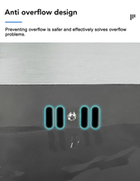 Évier de cuisine intelligent multifonction numérique en acier inoxydable 304 avec cascade, grand évier de cuisine à cascade, évier de cuisine nano