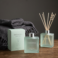 Diffuseur d'huiles essentielles en verre écologique mat carré de luxe, sans alcool, 120 ml, 200 ml, couleur et logo personnalisables