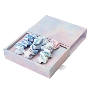 Nouvelle conception : Boîte cadeau en carton pour chouchous en satin de soie pour filles, accessoires de mode pour cheveux, boîte pour chouchous en satin - Product Image 4