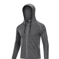 Nouvelle veste à séchage rapide, chemise zippée pour l'extérieur, chemise de compression surdimensionnée personnalisée, chemise de sport pour hommes, chemise de fitness pour hommes