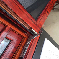 Nouveau design de fenêtre à battant en aluminium à double vitrage Villa House Window avec verre trempé et écran magnétique
