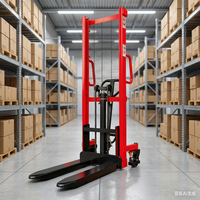 Gerbeur manuel hydraulique MLS avec hauteur de levage de 2 m, gerbeur à moyeu portatif pour la manutention en entrepôt, garantie 1 an