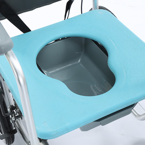 Silla de ruedas manual Kaizhi de aleación de aluminio, ligera, plegable, con inodoro para ancianos y discapacitados. - Product Image 2