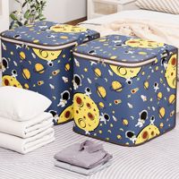 Sacs de rangement pliables grands conteneurs d'organisation de vêtements pour couettes couvertures de literie avec poignée renforcée