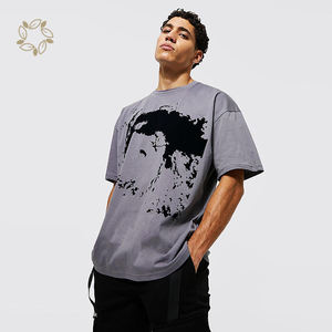 <span class=keywords><strong>Boohoo</strong></span>-Camiseta de algodón orgánico para hombre, Manga corta ecológica con serigrafía, tejido de punto sostenible - Product Image 3