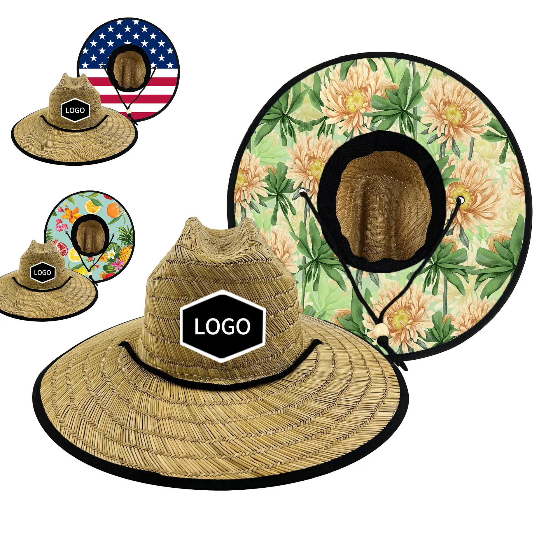 2023 סן באו סיני הוואי קיץ חתיכה אחת beachcomber סומבררו דה paja דה vaquero nfl מציל חיים משמר מהמר קש כובע
