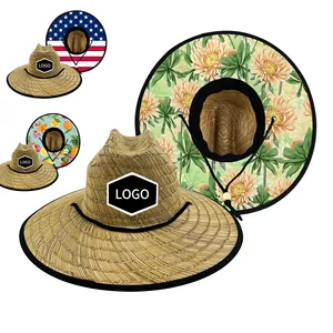 Sombrero de paja Estilo Hawaiano para jugadores, gorra protectora de paja de una pieza, Estilo Hawaiano chino, 2023