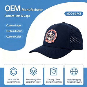 Sombreros de Ala Ancha Retro Personalizados con Logotipo Bordado, Diseño a Rayas, Parte Superior Plana, 100% Algodón, Casuales, Unisex, Color Sólido - Product Image 1