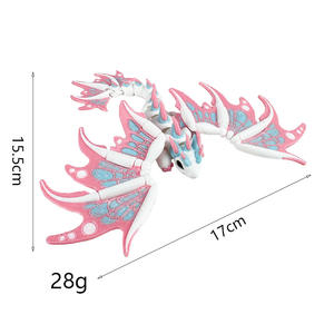 3D baskılı sınır ötesi İmparator ejderha modeli oyuncak yüksek renk değeri renk eşleştirme sevimli dayanıklı plastik 1:1 ölçekli dondurulmuş tema - Product Image 6