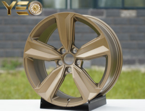 Cerchi in Lega di Alluminio Forgiati Neri con Finitura Lavorata Bronzo Opaco Disponibili 8JX18 5*112 per <span class=keywords><strong>Audi</strong></span> A3 A4 A4 Allroad A5 S3 <span class=keywords><strong>Q3</strong></span> - Product Image 2