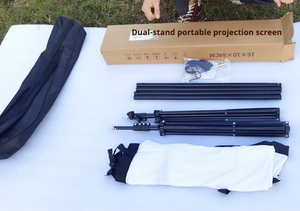 100 Inch 16:9 Full HD 4K/8K Foldable Outdoor Projector <strong>Screen</strong> with Stand Fast-Folding <strong>Projection</strong> <strong>Screens</strong> - Product Image 3