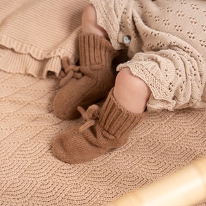 Chaussons tricotés pour bébés nouveau-nés en <span class=keywords><strong>laine</strong></span> mérinos 100 %, vente chaude, pour bébés de 0 à 3 mois - Product Image 1