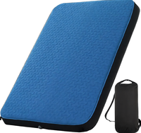 Matelas pneumatique pliable et portable avec pompe électrique, surface en PVC floqué, sac de rangement pour usage domestique quotidien et hôtelier moderne