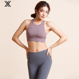 Gros dame papillon bandoulière antichoc rassembler haut de gamme sport soutien-gorge logo gymnastique couleurs personnalisées et logo - Product Image 2