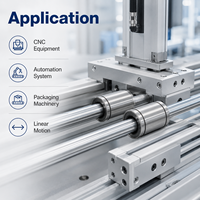 Roulement linéaire LME16UU 16 mm pour un faible coefficient de frottement et un mouvement fluide dans les systèmes d'automatisation de routeurs CNC et d'imprimantes 3D