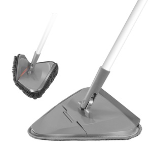 Masthome 2 trong 1 giống cây chổi 360 tam giác gấp Làm Sạch Sàn microfiber san hô lông cừu Chenille pad tam giác phẳng lau - Product Image 1