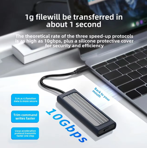 SSD externe portable, disque dur externe USB, coque en silicone, protection par mot de passe pour les nomades numériques, pour la synchronisation cloud - Product Image 4