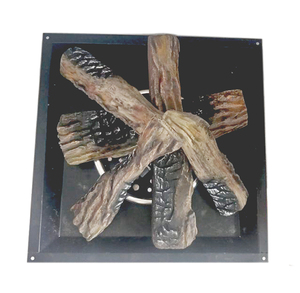 Ceramic Gas <strong>Logs</strong> with Realistic Details and High Temperature Colors for Fire Pit <strong>Decoration</strong> 5-Piece Set - Product Image 4