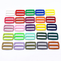 Boucle de réglage en plastique à trois glissières Deepeel BF735 16/20/25 mm pour sangle de sac à dos