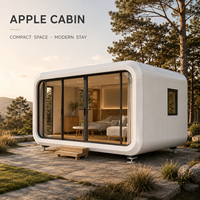 Maisonnette Modulaire Préfabriquée de Luxe Personnalisée en Forme de Cabane Apple avec Vitres Panoramiques pour Projets Hôteliers, Glamping et Sites de Camping
