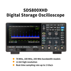 ออสซิลโลสโคปดิจิตอล SDS802 SDS814X HD ความละเอียดสูง 12 บิต อัตราการสุ่มตัวอย่าง 2G ความถี่ 200MHz 100MHz 4 ช่องสัญญาณ - Product Image 6