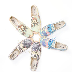 Baskets plates d'été décontractées pour femmes, chaussures en toile respirantes <span class=keywords><strong>à</strong></span> une étape avec conception <span class=keywords><strong>à</strong></span> <span class=keywords><strong>lacets</strong></span>, <span class=keywords><strong>espadrilles</strong></span> confortables <span class=keywords><strong>à</strong></span> semelle intérieure en maille - Product Image 1