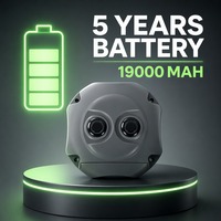 Détecteur de stationnement sans fil à ultrasons alimenté par batterie 19000 mAh, détecteur de véhicule, durée de vie de 5 ans, système de guidage réseau LORA