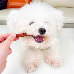 Fábrica de comida OEM para perros y gatos, venta al por mayor, recompensa de entrenamiento, dientes limpios, palo de cuero envuelto con cecina de pato, aperitivos para mascotas, golosinas para perros y gatos - Product Image 3