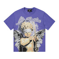 T-shirts de couple MIXED EMOTION en promotion, motif imprimé avec lettres dorées en feuille d'or