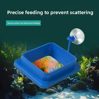 Anneau d'alimentation en polypropylène pour aquarium, flotteur anti-dérive pour guppy, forme ronde ou carrée