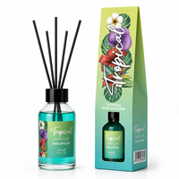SOPHCOM 100ML Bloemige Fruitige Rietdiffuser Set met Rietenstokjes, Meerdere Geuren, Huisparfum voor Cadeau en Detailhandel