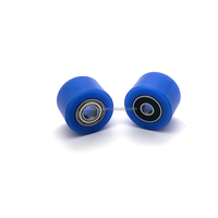 Rouleaux en nylon RORMCS20 RORMCS30 RORMCS40 avec insert à double roulement, diamètre extérieur 20 mm 30 mm 40 mm, roues en nylon résistantes à l'usure pour convoyeur