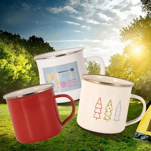 2024 nouveauté <span class=keywords><strong>Vintage</strong></span> rétro extérieur émail métal thé Camping <span class=keywords><strong>tasse</strong></span> - Product Image 2