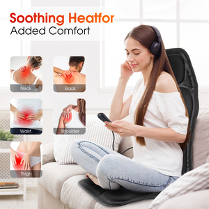 3 Days Wholesale Hot Sale Home Car Relax <b>Heating</b> Vibration <b>Back</b> Massager Seat Pad Massage Chair Cushion GZ RTS Bulk Mixed Order - Product Image 2