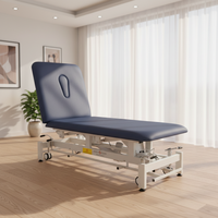 Table de thérapie électrique à 2 sections CY-C107F |   Lit réglable en hauteur avec revêtement en vinyle PVC de qualité médicale et roulettes rétractables