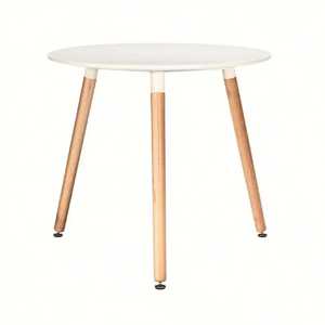 Vente en gros de pieds en hêtre petite table à manger ronde en bois avec des chaises parfaites pour la salle à manger, le café et l'aménagement intérieur de la maison - Product Image 4