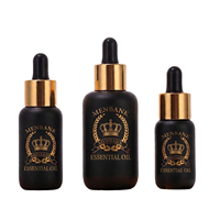 Flacon compte-gouttes cylindrique en verre haute transparence 10ml 15ml 30ml, impression sérigraphique, fournisseur d'usine, emballage pour sérum et huile