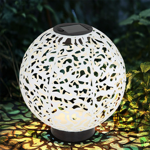 Lámparas <span class=keywords><strong>Solares</strong></span> de Mimbre de Hierro Hechas a Mano, Marca LEADER de Moda para Jardines - Product Image 4