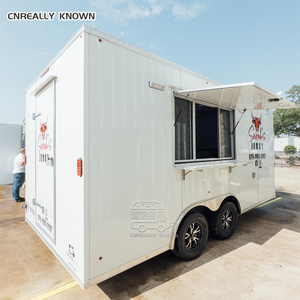 Chocolate DOT CE Certified Fully Equipped For Fountain Machine Ice Cream Hamburger Fast Food Street <b>Concession</b> <b>Trailer</b> - Product Image 3