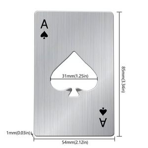 Personalized <b>Metal</b> Credit Card Bottle Opener Poker Stainless Steel Beer Bottle Opener for <b>Wallet</b> and Pocket - Product Image 5