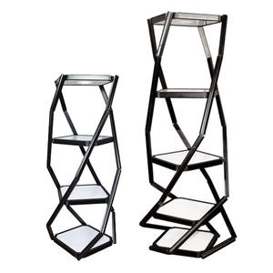 ที่ตั้งจัดแสดงแบบหอคอยบิดขึ้นมาเพื่อจัดแสดงสินค้าแบบพับได้ - Product Image 1