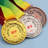 Vente en gros d'usine, médailles sportives personnalisées, médailles en or, argent et cuivre plaquées, impression personnalisée, médailles sportives en métal MH-T233