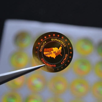 Impression d'étiquette d'hologramme d'argent autocollants d'étiquette anti-copie originaux holographiques