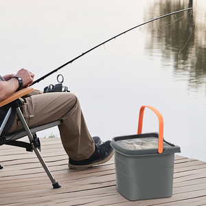 Balai à franges magique avec seau séparé pour eau propre et sale Tête rotative à 360 ° Balai à franges autonettoyant Ensemble de seaux pour le nettoyage à domicile - Product Image 5
