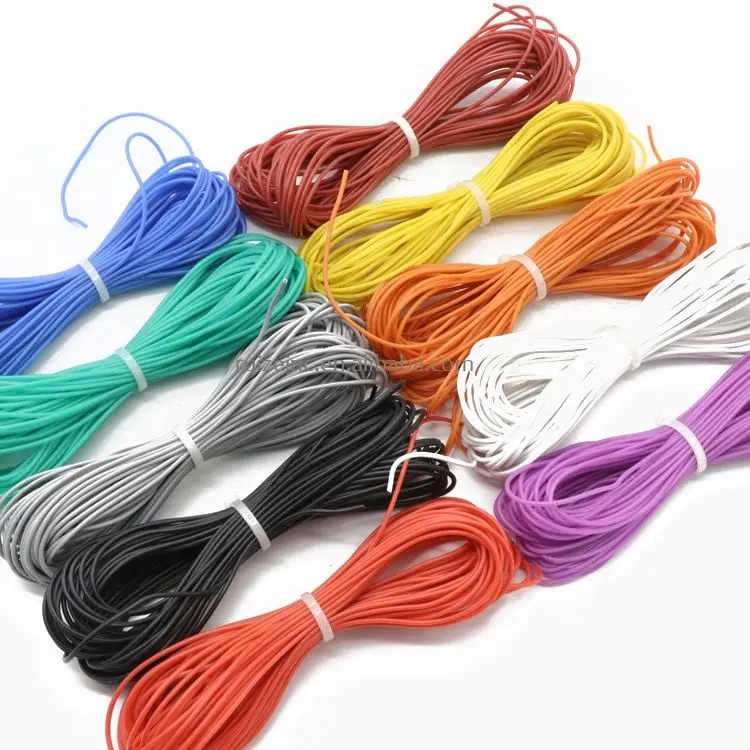 10 metri/lotto filo di silicone speciale morbido ad alta temperatura 10 12 14 16 18 20 22 24 26 AWG (5m rosso e 5m nero) colore