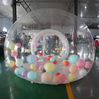 Ballons gonflables transparents de 5 m de long pour fêtes, dôme igloo, tente, ballons blancs imperméables