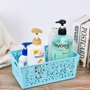 Cesta de almacenamiento de plástico multiusos para cocina y hogar <span class=keywords><strong>con</strong></span> <span class=keywords><strong>tapa</strong></span>, cesta <span class=keywords><strong>organizadora</strong></span> apilable para escritorio de oficina, contenedores de almacenamiento apilables para niños - Product Image 3