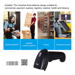 Yhdaa Cầm Tay Có Dây 1D Laser USB Máy Quét Máy Quét Đầu Đọc Mã Vạch Máy Quét Cho Bán Bán Lẻ Kho Hậu Cần - Product Image 4